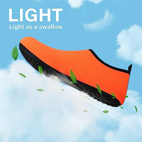 Tanamo Water Shoes for Women Men Quick-Dry Aqua Socks Swim Beach Shoes Barefoot Cruise Essentials Camping Accessories Pool Must Haves Size 7 8 9