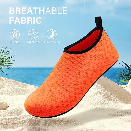 Tanamo Water Shoes for Women Men Quick-Dry Aqua Socks Swim Beach Shoes Barefoot Cruise Essentials Camping Accessories Pool Must Haves Size 7 8 9