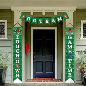 football decorations football porch sign banner welcome hanging door banner for sport theme party football game time festival party supplies