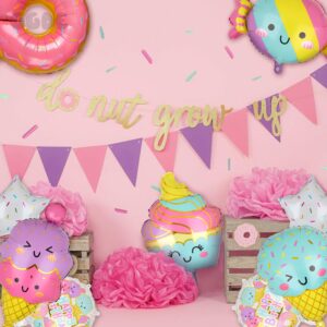 Ice Cream Balloons Donut Candy Ice Cream Themed Baby Shower Kids Sweet Summer Ice Cream Birthday Party Decor 9 Pcs