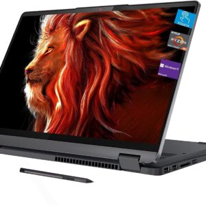 Lenovo Flex 5 14" 2-in-1 Laptop, WUXGA Touchscreen Display, AMD Ryzen 5 5500U, 16GB RAM, 1TB PCIe SSD, Bluetooth, Webcam, Backlit Keyboard, Fingerprint Reader, Windows 11 Home, Grey