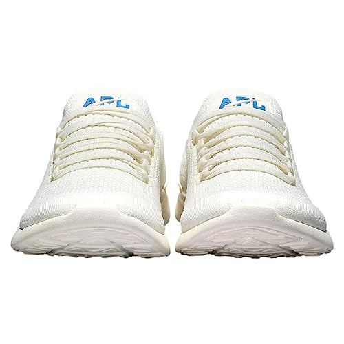 APL Athletic Propulsion Labs Women's Techloom Breeze Shoes, Ivory/Coastal Blue, 8.5