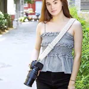 Clysuply Macrame Camera Strap For DSLR Camera. Adjustable Handwoven Universal Neck & Shoulder Strap Gift for Photographers