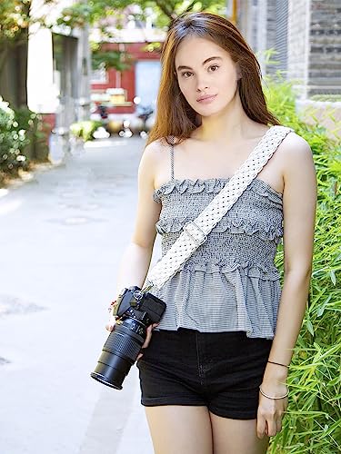 Clysuply Macrame Camera Strap For DSLR Camera. Adjustable Handwoven Universal Neck & Shoulder Strap Gift for Photographers