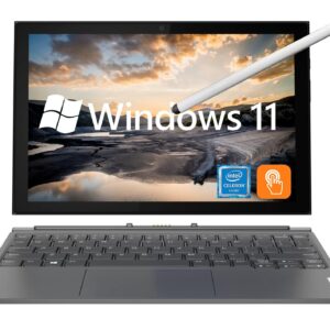 Lenovo Ideapad Duet 3i, 10.3" Touchscreen 2 in 1 Tablet with Detachable Keyboard, Stylus Pen, Intel Celeron N4020, Windows 11, 4GB RAM, 64GB eMMC+64GB Card, Type-C, Graphite Grey, PCM