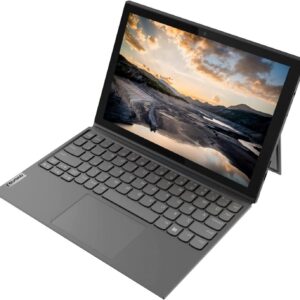 Lenovo Ideapad Duet 3i, 10.3" Touchscreen 2 in 1 Tablet with Detachable Keyboard, Stylus Pen, Intel Celeron N4020, Windows 11, 4GB RAM, 64GB eMMC+64GB Card, Type-C, Graphite Grey, PCM