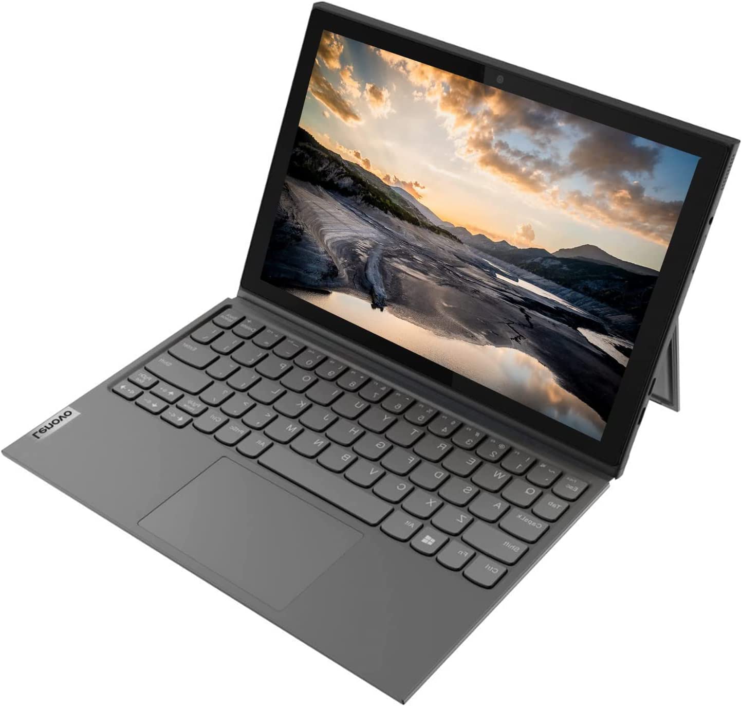 Lenovo Ideapad Duet 3i, 10.3" Touchscreen 2 in 1 Tablet with Detachable Keyboard, Stylus Pen, Intel Celeron N4020, Windows 11, 4GB RAM, 64GB eMMC+64GB Card, Type-C, Graphite Grey, PCM