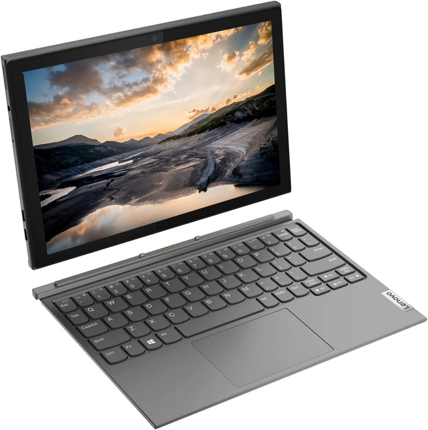 Lenovo Ideapad Duet 3i, 10.3" Touchscreen 2 in 1 Tablet with Detachable Keyboard, Stylus Pen, Intel Celeron N4020, Windows 11, 4GB RAM, 64GB eMMC+64GB Card, Type-C, Graphite Grey, PCM