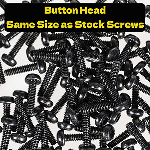 RampCrab Button Head Screws Kit for SCX24 AX24 RC Car, 372Pcs, Come with Tools, Hardened Steel Grade 12.9 Screws, Bearing & Screws with Box for 1/24 RC Car SCX24 C10 Deadbolt JLU Gladiator Bronco