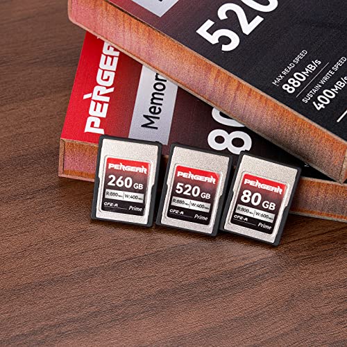 PERGEAR Professional 80GB CFexpress Type A Memory Card, Up to 800MB/s Read Speed & 800MB/s Write Speed for 4K 120P,8K 30P Recording Video/Photo for Sony Alpha Sony FX Cameras