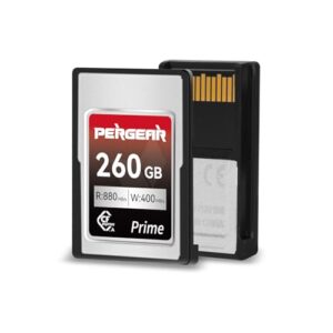 PERGEAR Professional 260GB CFexpress Type A Memory Card, Up to 880MB/s Read Speed & 900MB/s Write Speed for 4K 120P,8K 30P Recording Video/Photo for Sony Alpha Sony FX Cameras