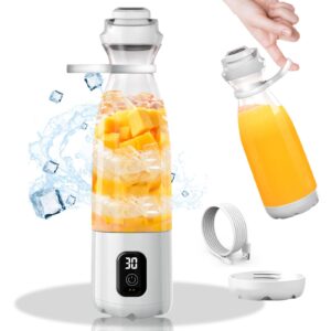 portable blender for shakes and smoothies, 300w powerful blender smoothie maker, 3x more power than mini travel blender, strong enough to crush ice, fruits|ousmin blender bravos(4th gen-basic version)