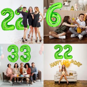 40 Inch Giant Light Green Number 3 Balloon, Helium Mylar Foil Number Balloons for Birthday Party, 3rd Birthday Decorations for Kids, Anniversary Party Decorations Supplies (Light Green Number 3)