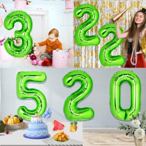 40 Inch Giant Light Green Number 3 Balloon, Helium Mylar Foil Number Balloons for Birthday Party, 3rd Birthday Decorations for Kids, Anniversary Party Decorations Supplies (Light Green Number 3)