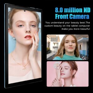 10.1 Inch Tablet Android 12 Tablet, Octa Core Processor, 8GB RAM 256GB ROM, 128GB Expand, FHD Touch Screen, 8MP+16MP Dual Camera, WiFi, BT5.0, 7000mAh, 4G Network Tablet