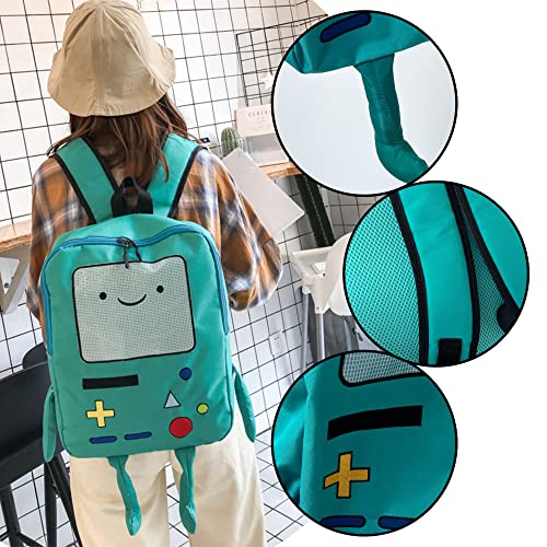 WDYHILE Bmo Backpack 16 Inch Game Bag, Aesthetic Casual Travel Bags, Breathable Portable Lightweight Daypack (Green 16 inch)