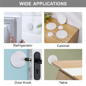 Door Stoppers Wall Protector, A Set Includes 6pcs 3.15" + 6pcs 1.57", Strong Self-Adhesive Door Stoppers for Wall, Door Knob Wall Protector, Quiet Door Handle Bumpers