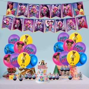 That Girl Lay Girl Birthday Party Decoration, Music Super Girl Theme Party Supplies，That Girl Theme Fans, Kids Birthday Party Supplies