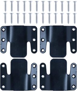 fhx universal metal sectional furniture interlocking sofa connector bracket with hardware （ 2 sets, 4 piece ）