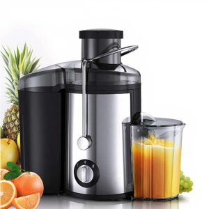 juicer machine, 800w juicer with 3.0" large mouth for whole fruits and vegetables, juice extractor with 3 speeds, easy to use/clean,anti-drip