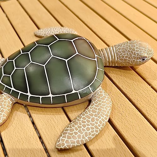 ALIWINER Sea Turtle Decor, Tabletop and Wall Turtle Decor, Turtle Crafts Sea Turtle Figurines for Home Office Decorations Home Gift Collection