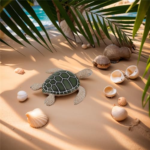 ALIWINER Sea Turtle Decor, Tabletop and Wall Turtle Decor, Turtle Crafts Sea Turtle Figurines for Home Office Decorations Home Gift Collection