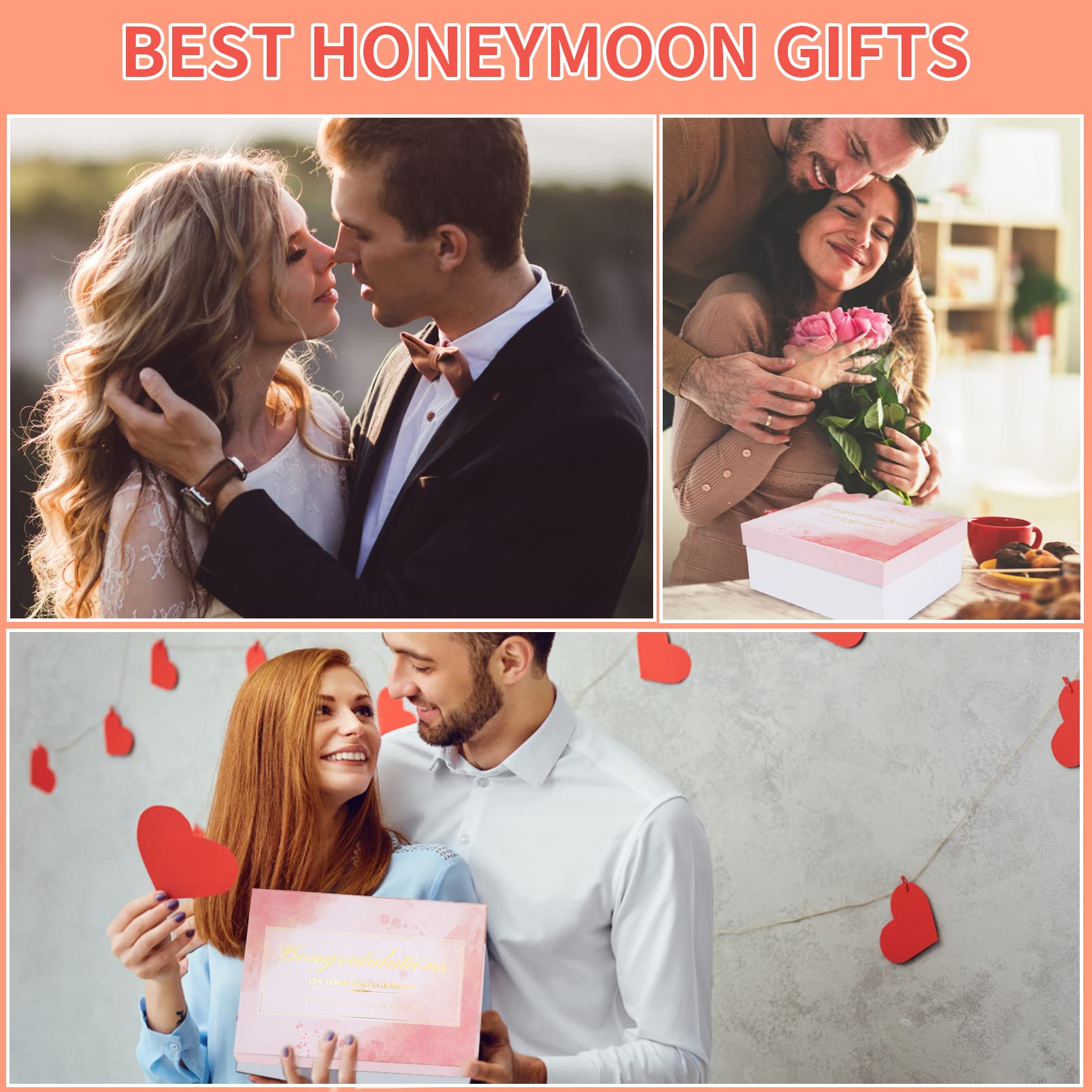 DHQH 2023 Newlywed Engagement Gifts for Couples, Fiance and Fiancee Gifts for Him and Her,Engagement Gift with Boyfriend Girlfriend, Perfect for Newly Weds and Newly Engaged Couples