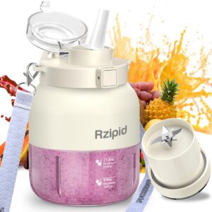 portable blender, rzipid big belly bottle personal blender, blender for shakes and smoothies, usb cordless rechargeable personal-size blender cup for indoor outdoor