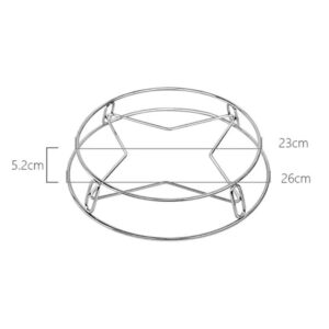 1PC Stainless Steel Pan Pot Holder Round Potholder Metal Pan Holder Rack for Milk Pot Holder Cooking Home Kitchen Restaurant