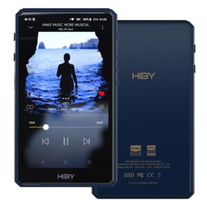 hiby r5 gen 2 digital audio player mp3 mp4 player with bluetooth and wifi android dap with class a headphone amp circuitry supports hi res audio