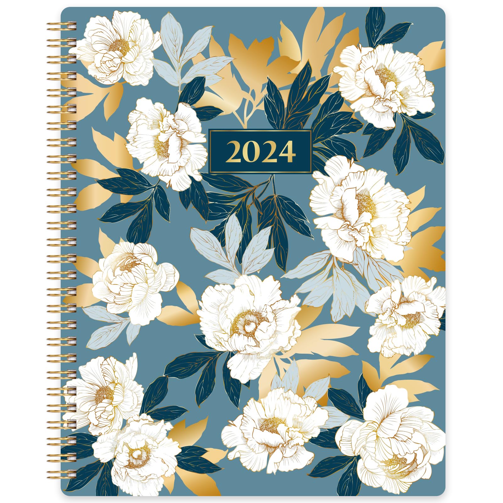 2024 Planner - Planner 2024, 2024 Weekly and Monthly Planner from Jan. 2024 - Dec. 2024, 8" x 10", Thick Paper, Spiral Bound, Flexible Cover