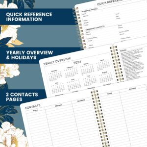 2024 Planner - Planner 2024, 2024 Weekly and Monthly Planner from Jan. 2024 - Dec. 2024, 8" x 10", Thick Paper, Spiral Bound, Flexible Cover