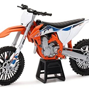 450 SX-F Dirt Bike Motorcycle Orange and White 1/12 Diecast Motorcycle Model by New Ray 58343