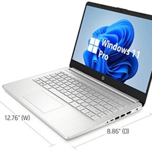 HP 2023 Business Laptop, 14" HD Display, Intel Quad-Core i5-1135G7, 32GB RAM, 1TB PCIe SSD, WiFi Bluetooth, Webcam, SD Media Card Reader, USB-C, 9 Hours Battery Life, Windows 11 Pro, Silver, MarsPC