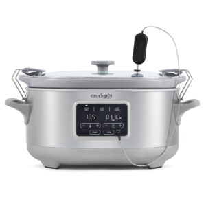 crock-pot 7-quart cook & carry™ slow cooker with sous vide,programmable, stainless steel