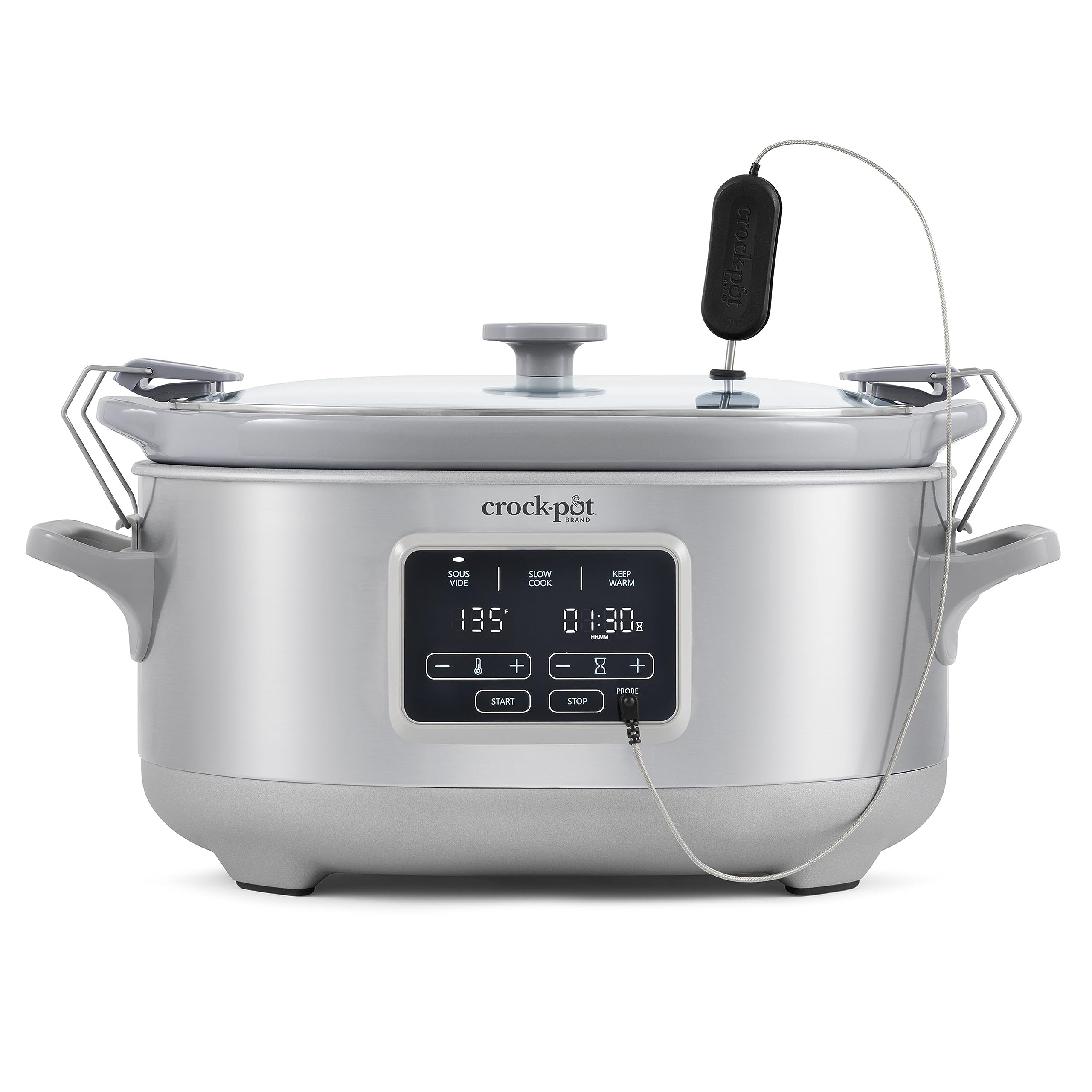 Crock-Pot 7-Quart Cook & Carry™ Slow Cooker with Sous Vide,Programmable, Stainless Steel