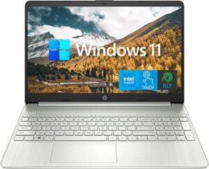 hp touchscreen 15.6'' laptop, micro-edge display, thin & portable, intel core i3-1115g4, 20gb ram, 1tb ssd, webcam, hdmi, wi-fi, usb type-c, sd card reader, nly mp, windows 11, silver