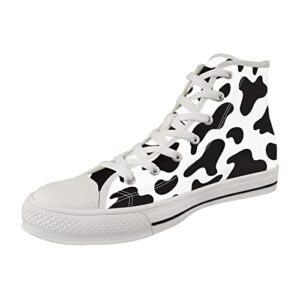 cow print womens walking canvas shoes high top travel shoes for girls cheap sneakers shoes for women print canvas shoes bulk for men boys print shoes work party arch support platform shoes