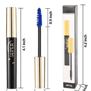 Dark Light Purple Mascara Volume and Length-2PCS Waterproof Voluminous Tubing Colored Mascara for Eyelashes,Lengthening Curling Liquid Lash Extensions Colorful mascara, Christmas Makeup Gift for Women