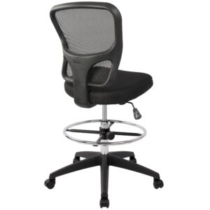 hylone ergonomic office chairs, office drafting chair, rolling stool chair armless standing desk chair with footrest bar stools for home,office & bar