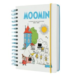 grupo erik moomin diary 2023-2024 | back to school 12 months academic diary day to page a5 | august 2023 - july 2024 | mid year diary 2023-2024 with stickers | moomins gifts | moomin gifts