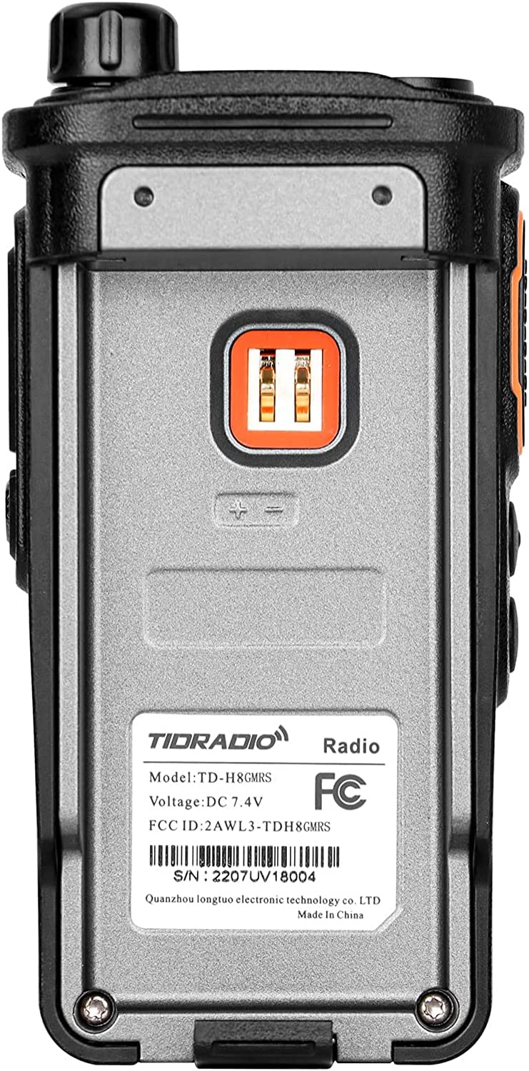 (2nd Gen) TIDRADIO H8 GMRS Handheld Radio with Bluetooth Programming, Repeater Capable, NOAA Weather, Dual Band Long Range Two Way Radios, Walkie Talkies with 2500mAh Rechargeable Battery-2Pack