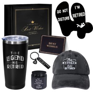 ayge retirement gifts for men, coworker, teachers, boss, friends, dad, grandpa, retirees presents include insulated tumbler, gift box for coworkers, retired people, dad