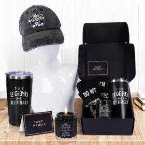 AYGE Retirement Gifts for Men, Coworker, Teachers, Boss, Friends, Dad, Grandpa, Retirees Presents Include Insulated Tumbler, Gift Box for Coworkers, Retired People, Dad