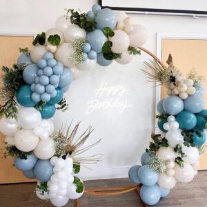 Dusty Blue Balloons 83pcs 18/12/10/5 Inch Different Sizes Dark Teal Slate Blue Balloon Garland Arch Kit for Wedding Baby Shower Birthday Party Decorations