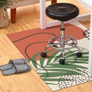 Shellwei Office Chair Mat for Hardwood Floor Abstract Desk Chair Mat 36 x 48 Inches Computer Floor Mat Under Desk Rug for Boho Office Home Desk Supplies