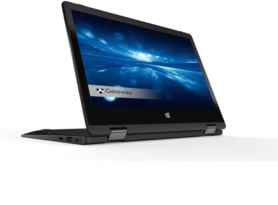 Gateway Newest Touchscreen 11.6 HD 2-in-1 Convertible Laptop in Black Intel N4020 4GB RAM 64GB SSD Mini-HDMI Webcam Hugo Tech Mart Pen Windows 11 S (Renewed)