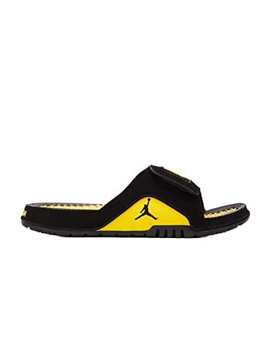 Nike Jordan Hydro IV Retro Men's Slides (Black/Tour Yellow, 9)