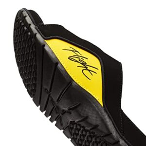 Nike Jordan Hydro IV Retro Men's Slides (Black/Tour Yellow, 9)