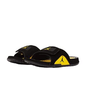 Nike Jordan Hydro IV Retro Men's Slides (Black/Tour Yellow, 9)